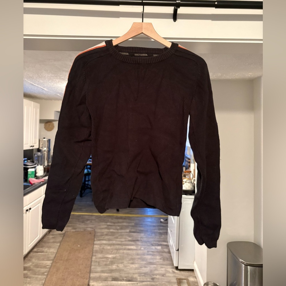 Vintage Unique Harley Davison Black Sweater